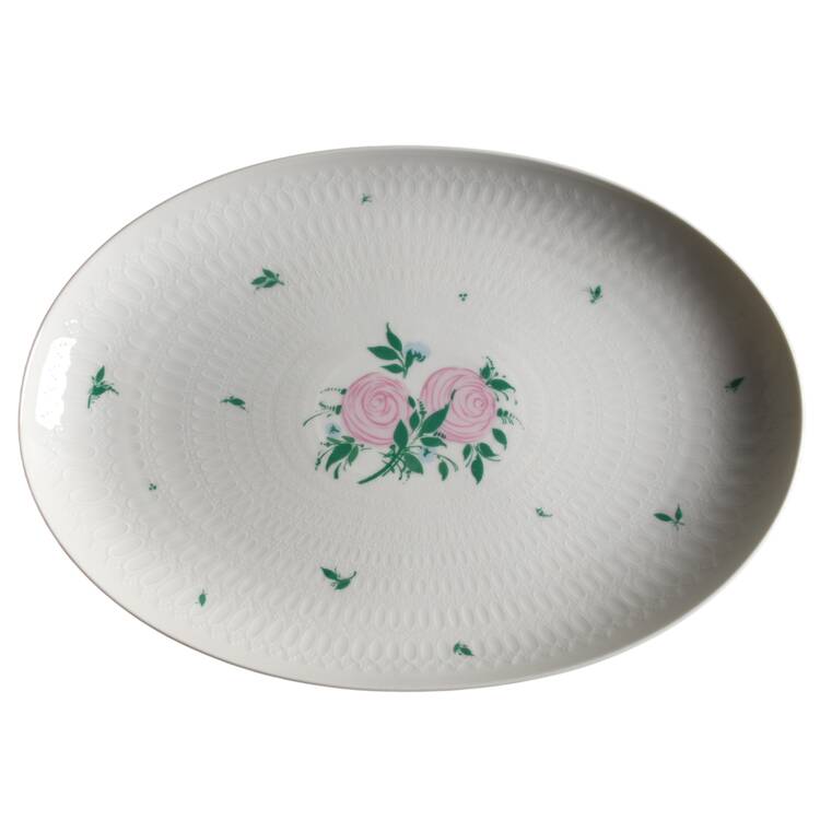 Romance Rose 13" Oval Serving Platter