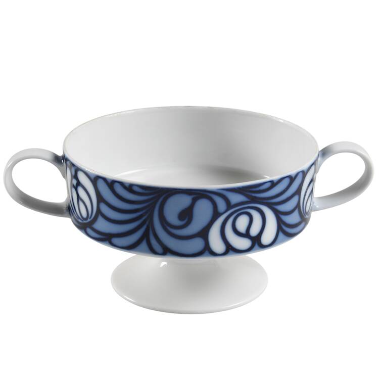 Rosamunde Footed Cream Soup Bowl