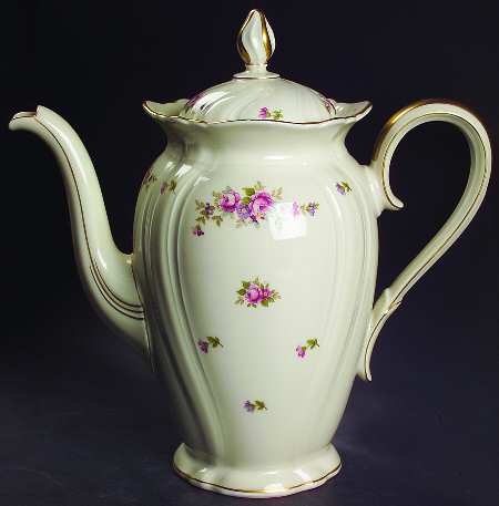 Rose Coffee Pot & Lid