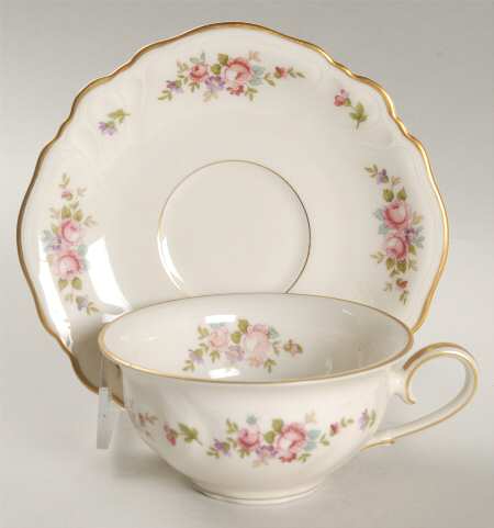 Rose Flat Cup & Saucer Set