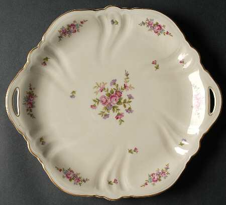 Rose Handled Cake Plate