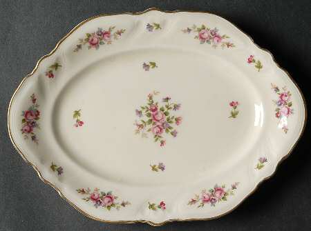 Rose 9" Oval Serving Platter