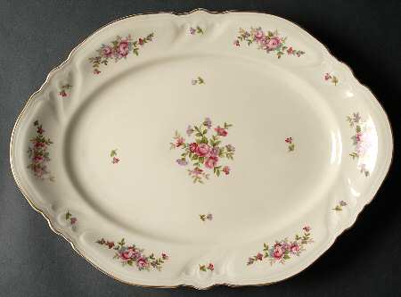 Rose 14" Oval Serving Platter