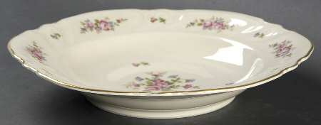 Rose Large Rim Soup Bowl