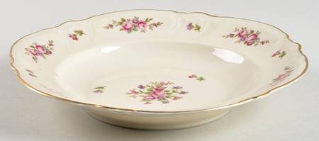 Rose Rim Soup Bowl