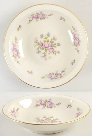 Rose Rim Fruit/Dessert (Sauce) Bowl