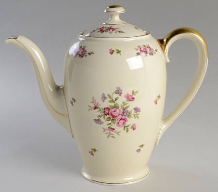 Rose Coffee Pot & Lid