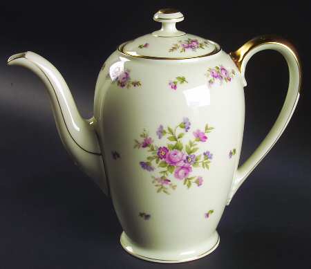 Rose Coffee Pot & Lid