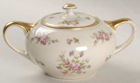 Rose Sugar Bowl & Lid