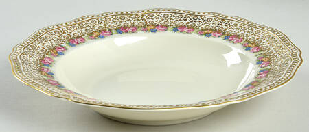 Rose Point Rim Soup Bowl