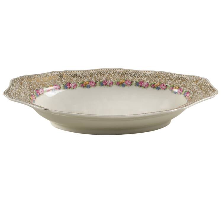 Rose Point 12" Oval Vegetable Bowl