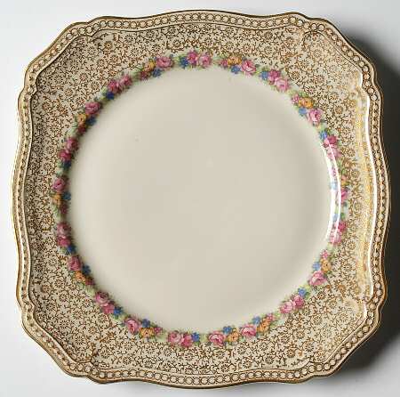 Rose Point Square Salad Plate