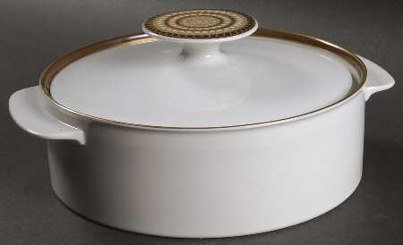 Rosette 1.5 Qt Round Covered Casserole