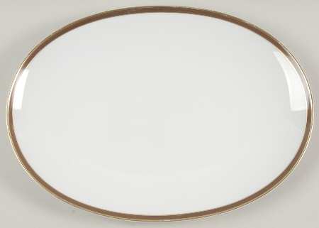 Rosette 13" Oval Serving Platter