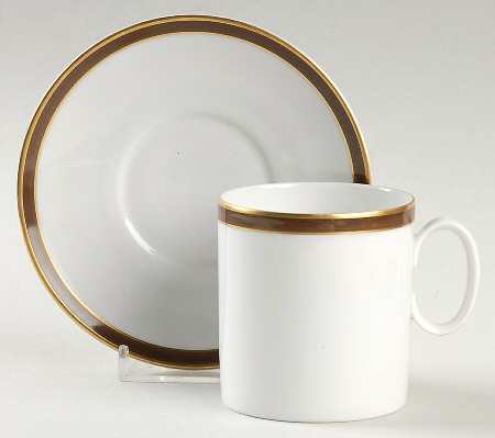 Rosette Flat Demitasse Cup & Saucer Set
