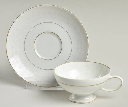 Royal Velvet Footed Demitasse Cup & Saucer Set
