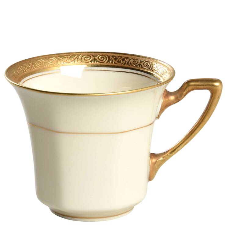 Royal (2462, Continental Ivory, Encrusted) Flat Demitasse Cup