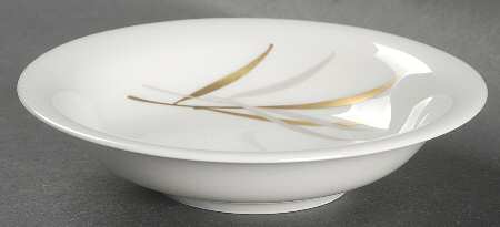 Royal (Form E, Gray and Gold Leaves) Fruit/Dessert (Sauce) Bowl