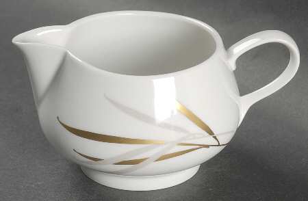 Royal (Form E, Gray and Gold Leaves) Creamer