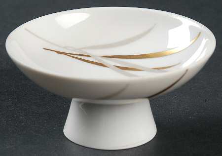Royal (Form E, Gray and Gold Leaves) Salt Dip