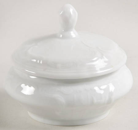 Sanssouci White Mini Sugar Bowl & Lid