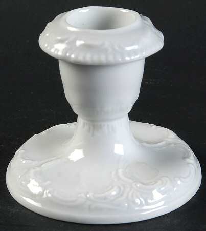 Sanssouci White Single Light Candlestick