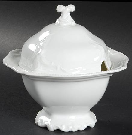 Sanssouci White Jam/Jelly & Lid