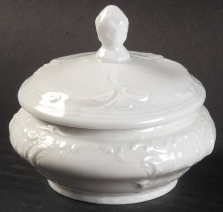 Sanssouci White 3" Round Box & Lid