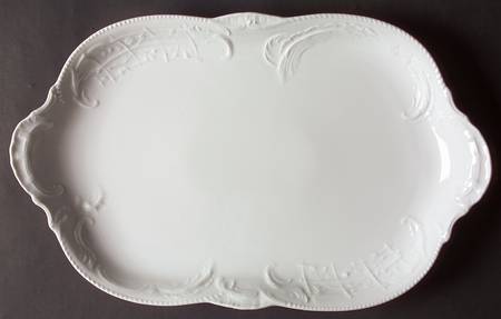 Sanssouci White 15" Oval Serving Platter