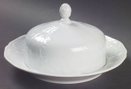 Sanssouci White Round Covered Butter
