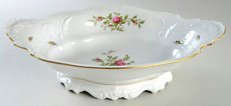 Sanssouci Rose White (Gold Trim) Centerpiece
