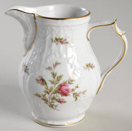 Sanssouci Rose White (Gold Trim) 16 Oz Pitcher