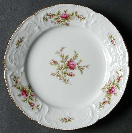 Sanssouci Rose White (Gold Trim) Bread & Butter Plate