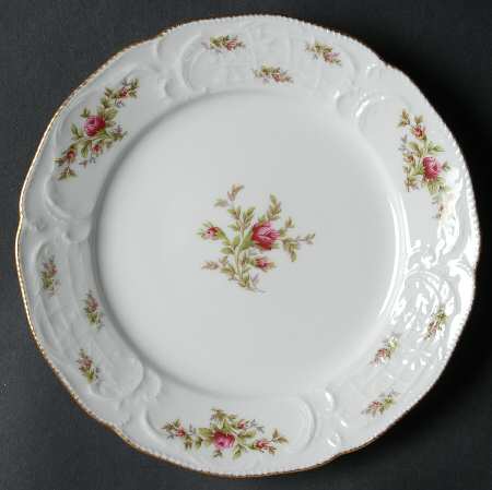 Sanssouci Rose White (Gold Trim) Salad Plate