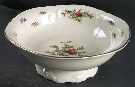 Sanssouci Rose Ivory (Gold Trim) Large Candy Dish
