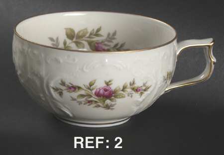 Sanssouci Rose Ivory (Gold Trim) Flat Cup