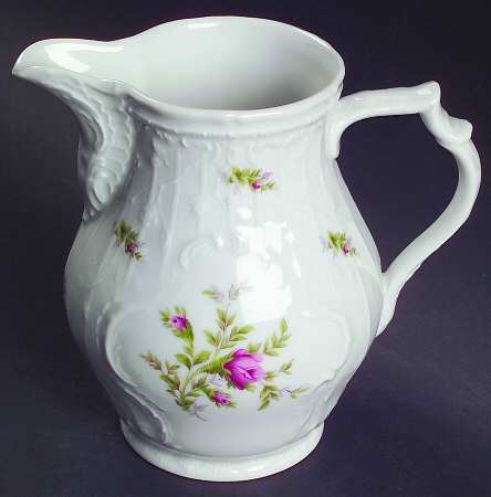 Sanssouci Rose (White, No Trim) 16 Oz Pitcher