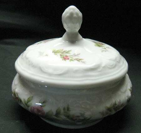Sanssouci Rose (White, No Trim) 3" Round Box & Lid