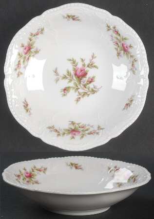Sanssouci Rose (White, No Trim) Fruit/Dessert (Sauce) Bowl