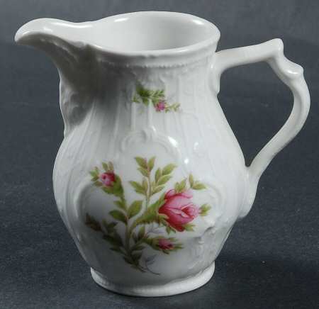 Sanssouci Rose (White, No Trim) Mini Creamer