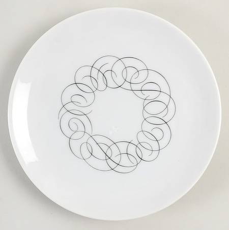 Script Bread & Butter Plate