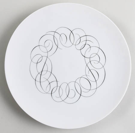 Script Luncheon Plate