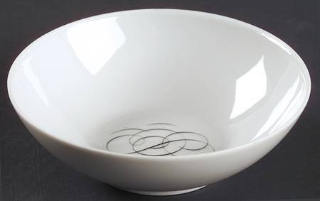 Script Fruit/Dessert (Sauce) Bowl