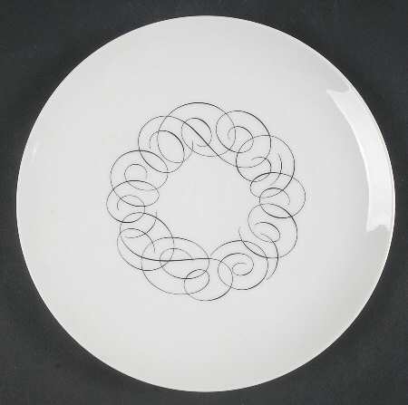 Script Luncheon Plate