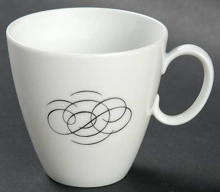 Script Flat Demitasse Cup