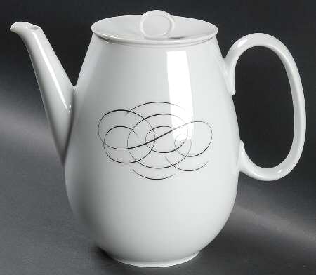 Script Coffee Pot & Lid