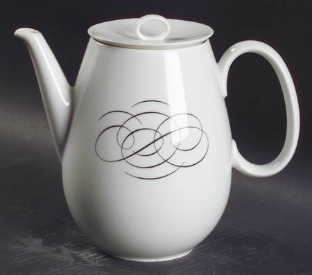Script Coffee Pot & Lid