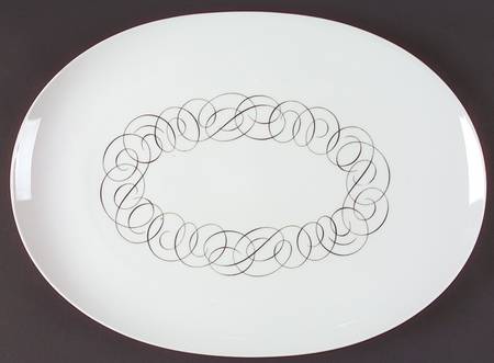 Script 16" Oval Serving Platter