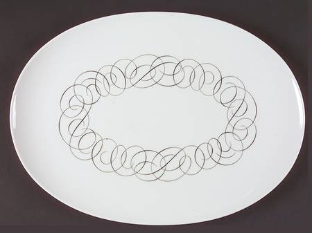 Script 15" Oval Serving Platter