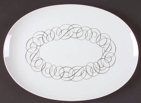 Script 13" Oval Serving Platter